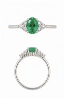 Anello Recarlo Donna in Oro Smeraldo 0.69 Ct R03CC069/SM015 - R03CC069/SM015